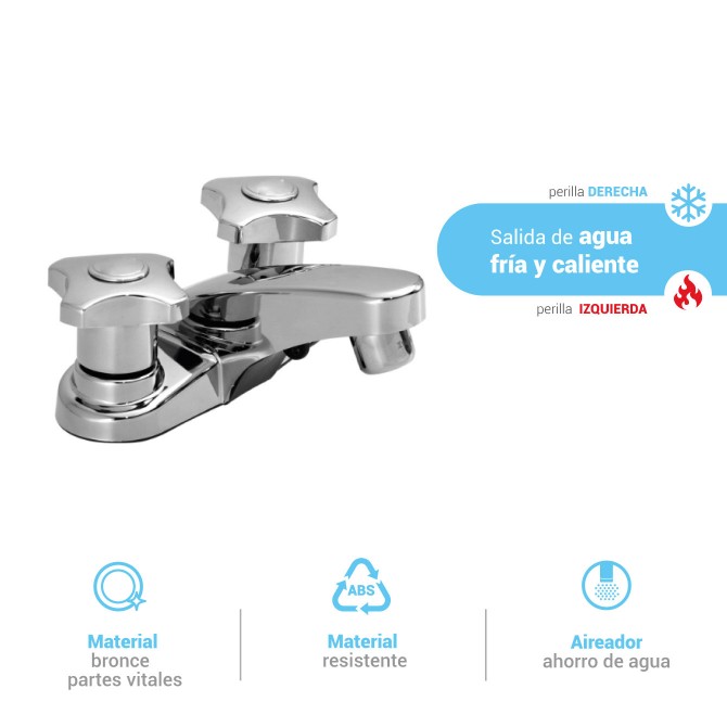 Mezcladora 4 para lavatorio punta sal ITALGRIF